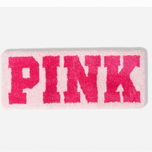 🆕VS PINK BATH RUG/MAT BNWT QUALITY NON-SLIP - Picture 1 of 7
